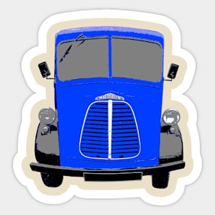 Morris J-type 1950s classic van blue Sticker